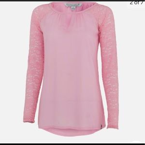 Noble outfitters pink gypsy shirt